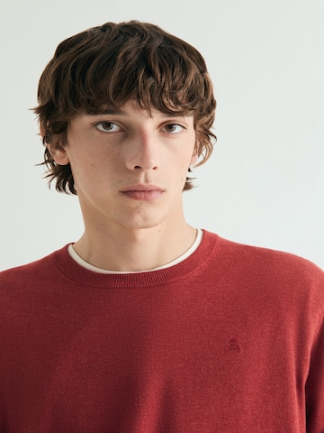 Scalpers Skull Round Neck ' ' in Rot