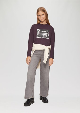 T-Shirt s.Oliver en violet : devant