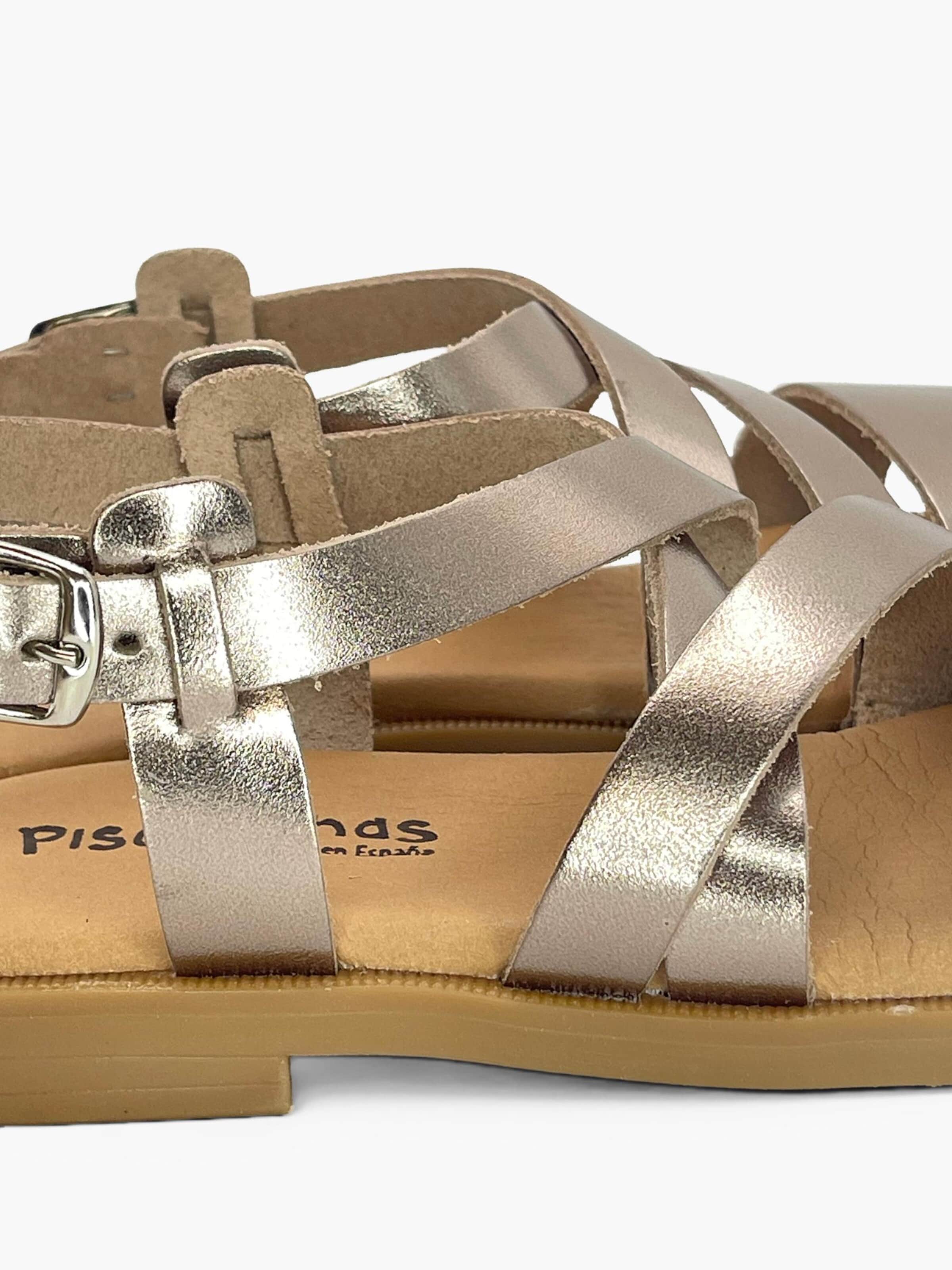 Pisamonas - Sandalias en oro