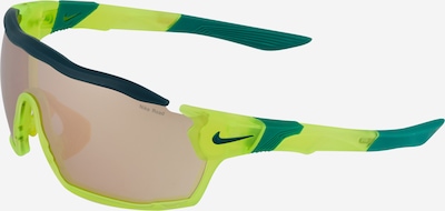 Nike Sportswear Lunettes de soleil sport 'SHOW X RUSH' en citron vert / émeraude, Vue avec produit