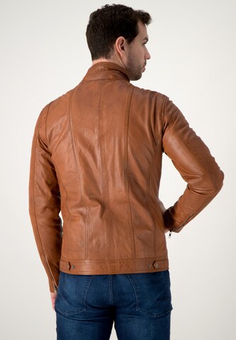 URBAN 5884® Lederjacke 'Gunner' in Braun