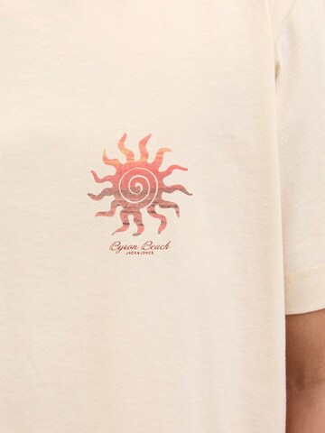 JACK & JONES Tričko 'JORCanggu' – béžová