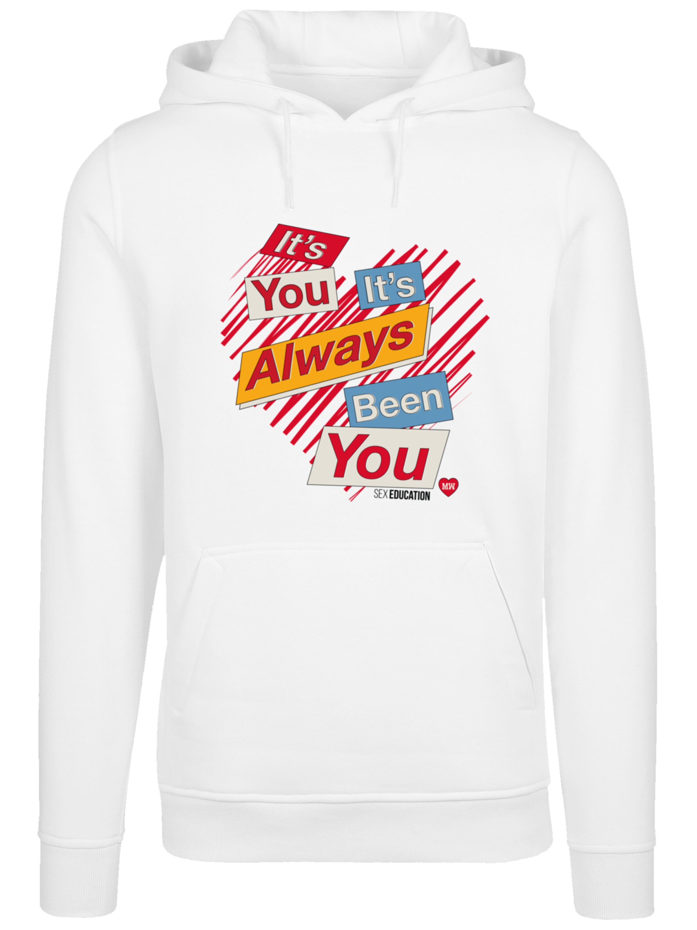 F4NT4STIC Sweatshirt 'Sex Education It's Always You Netflix TV Series' in Weiß: Vorderseite