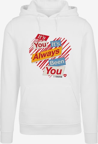 F4NT4STIC Sweatshirt 'Sex Education It's Always You Netflix TV Series' in White: front