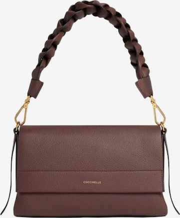 Coccinelle Handbag 'Boheme Grana Double Handbag Double Grainy Leather' in Brown: front