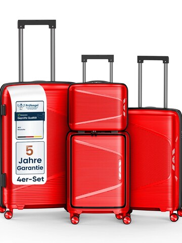 4FLY Suitcase Set 'Linea Lux' in Red