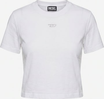 DIESEL - Camisa 'T-REG-CR-1 CROPPED' em branco: frente