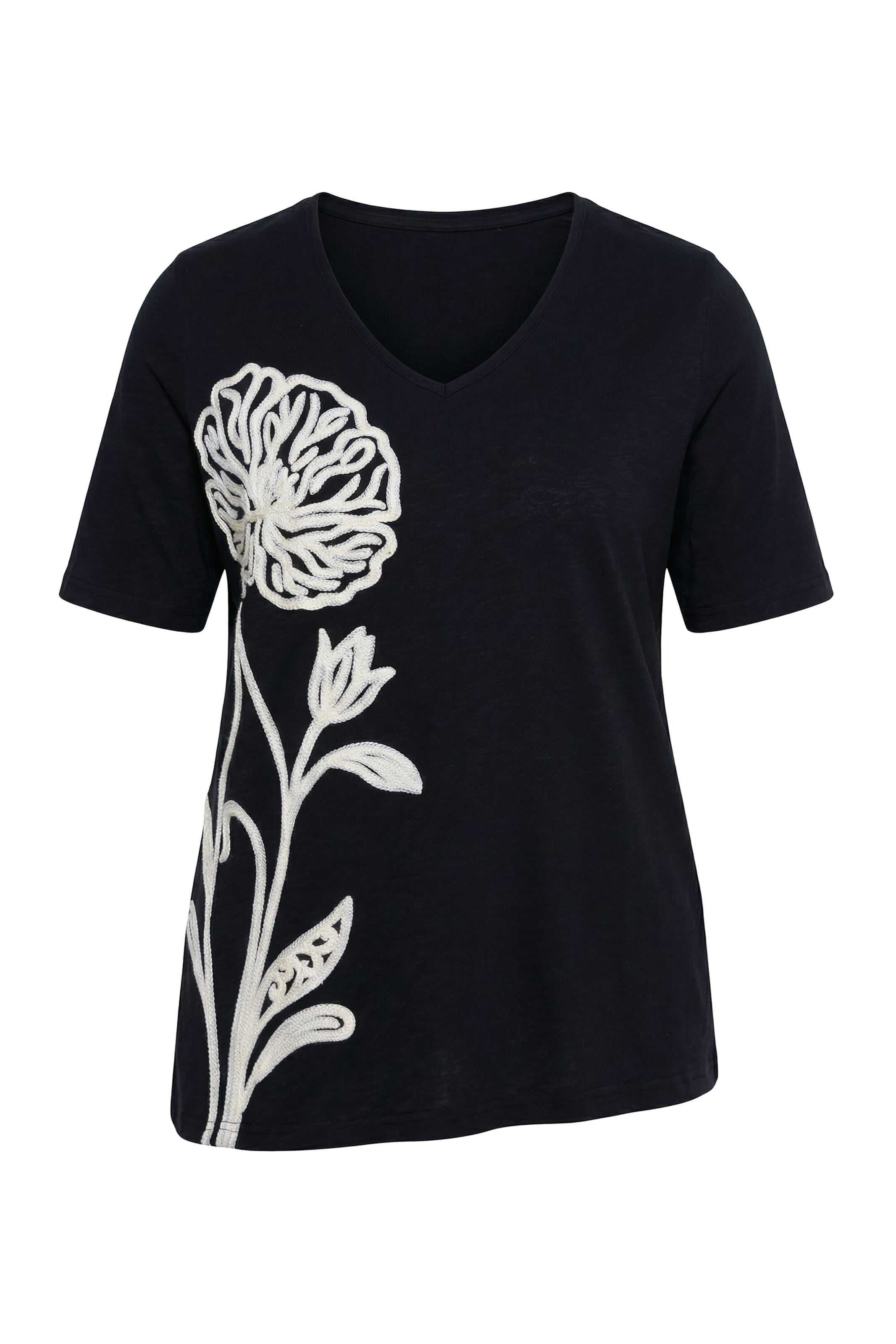 Ulla Popken Shirt in Black: front