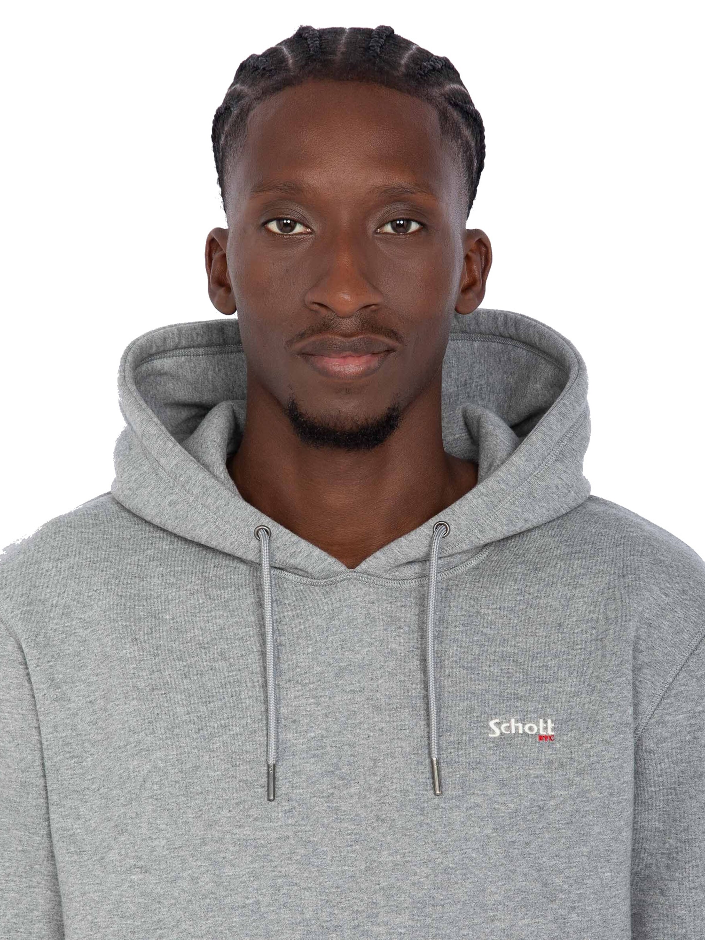 Sweat-shirt 'Casual2' Schott NYC en gris