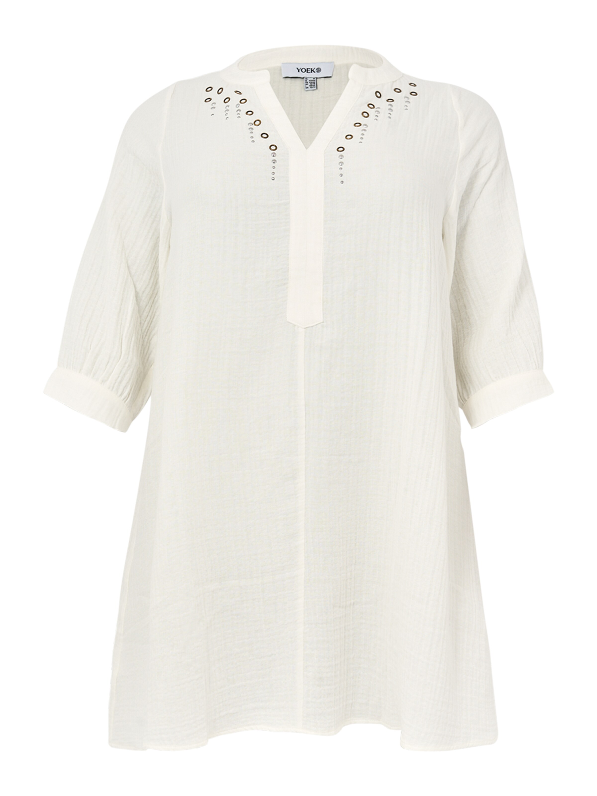 YOEK Tunic in White: front