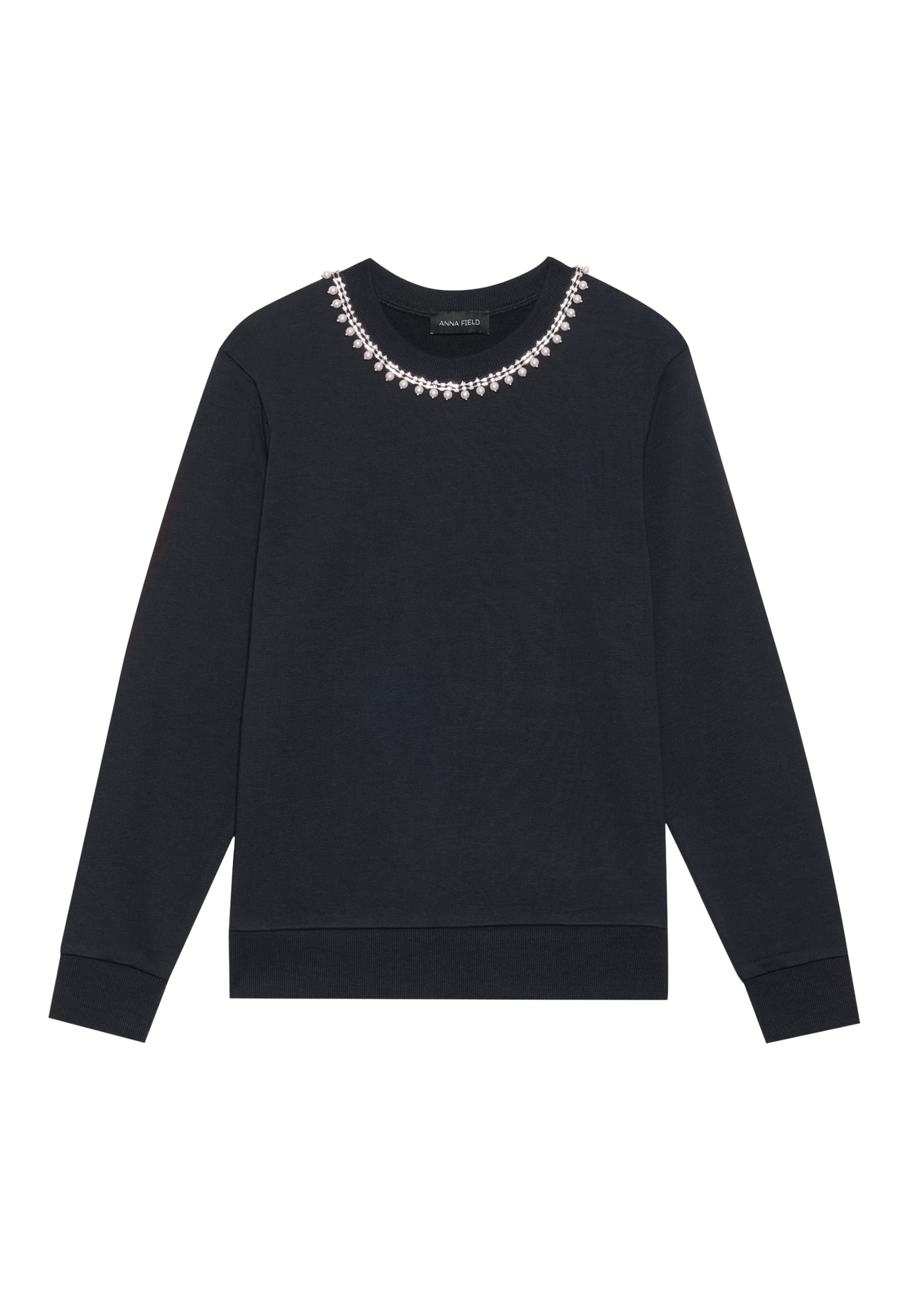 Anna Field - Sudadera en negro: frente