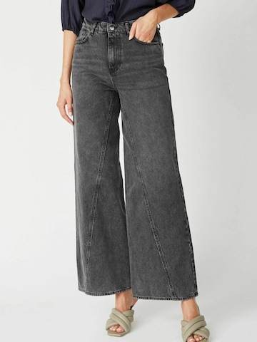 Regular Jean 'VikaCC' co'couture en noir : devant