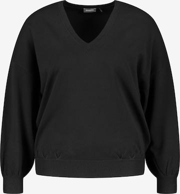 SAMOON Sweater in Black: front