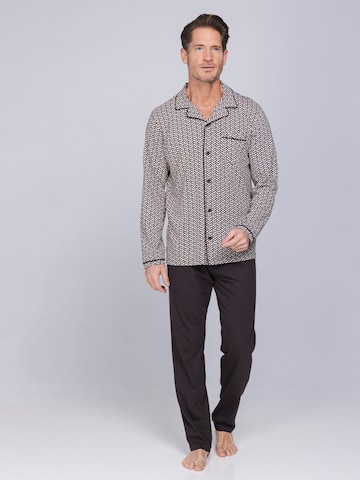 Pastunette Pyjama lang in Bruin: voorkant