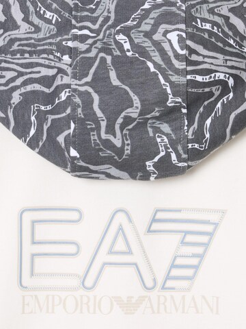 EA7 Emporio Armani Sweatshirt 'EA7 EMPORIO ARMANI' i vit
