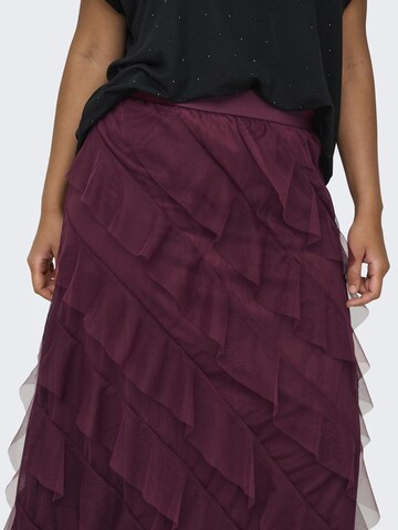 ONLY Carmakoma - Falda 'CARLafalda' en rojo