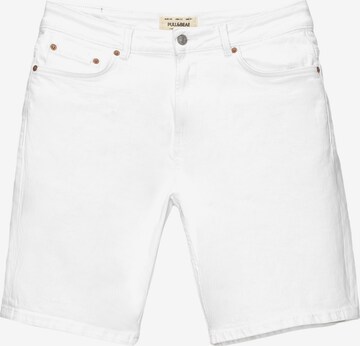 Pull&Bear Slimfit Jeans in Wit: voorkant