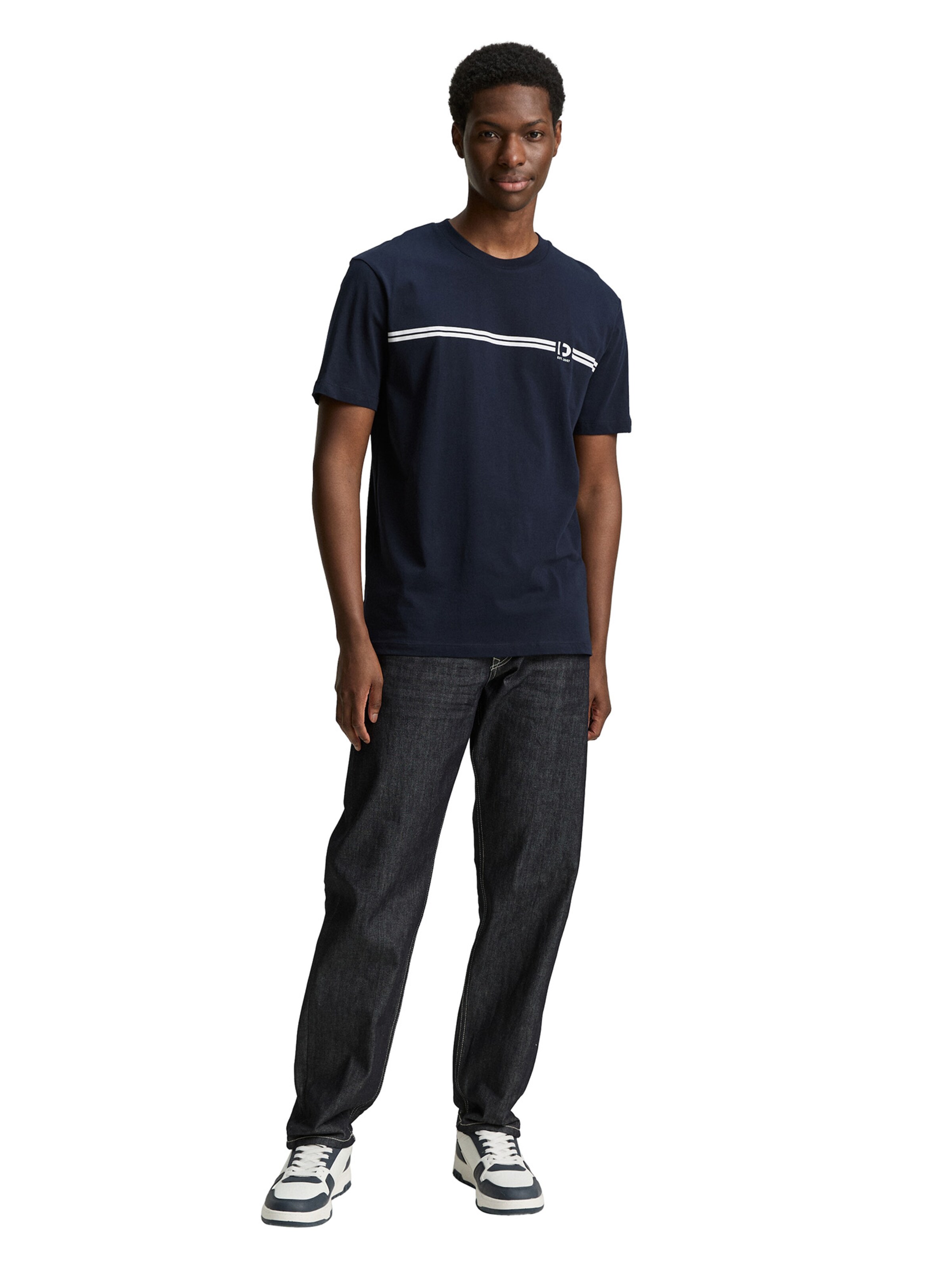 TOM TAILOR DENIM Tričko - Modrá