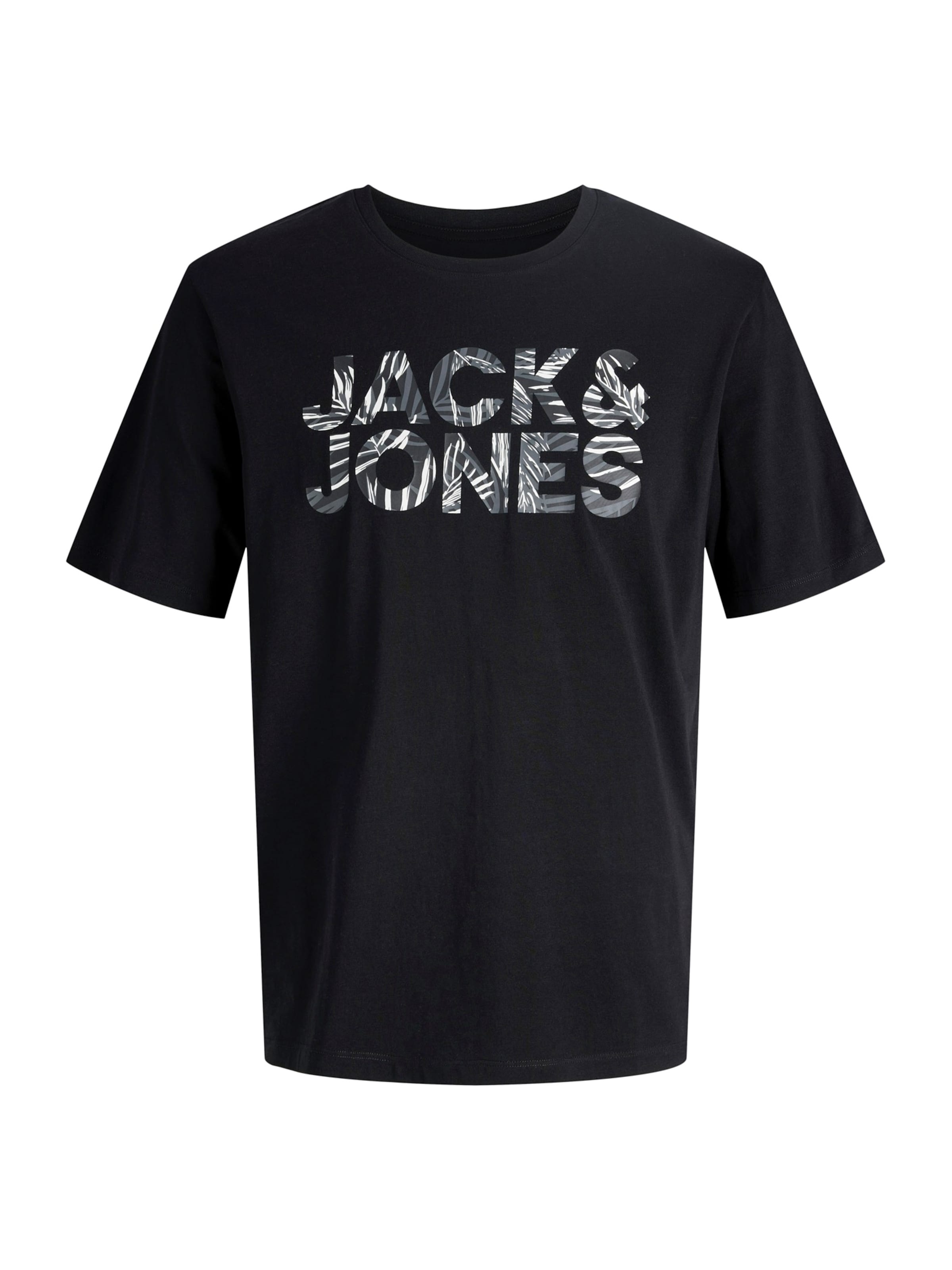 Jack & Jones Junior - Camiseta 'JJEJEFF' en negro: frente