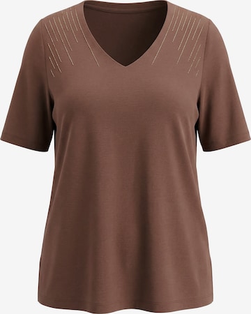Ulla Popken Shirt in Brown: front
