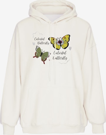MYMO - Sudadera en blanco: frente