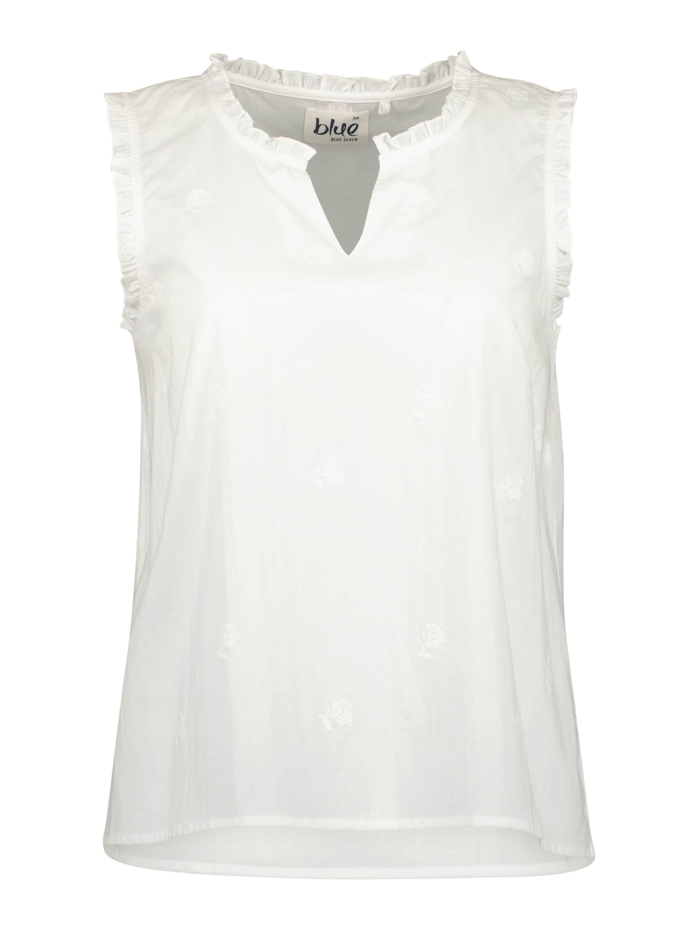 Chemisier BLUE SEVEN en blanc : devant