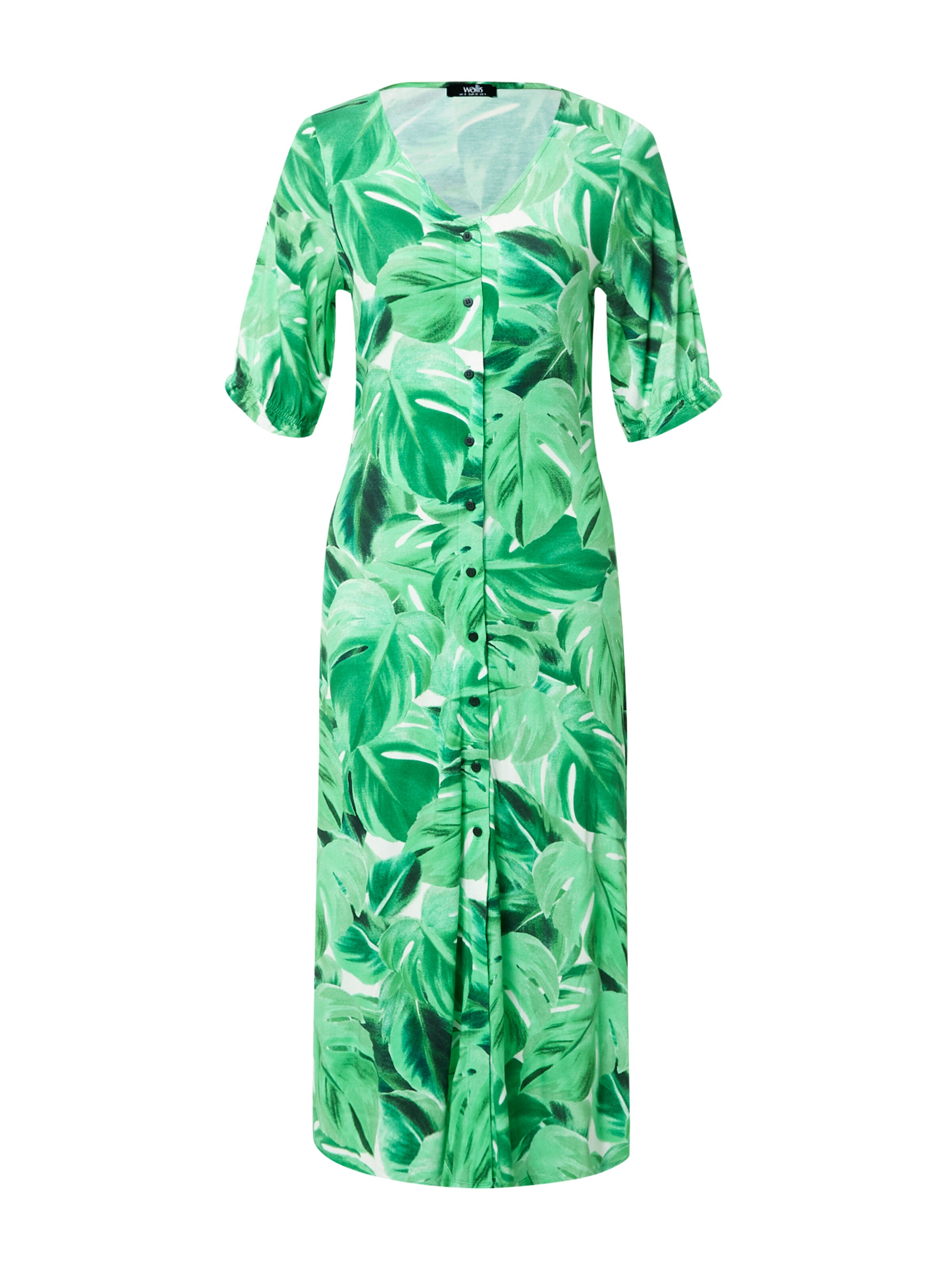 Wallis Kleid in Grün: Vorderseite