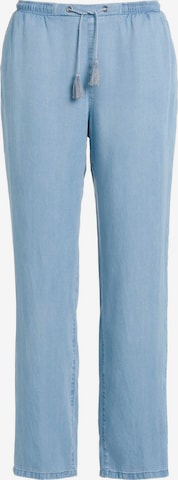 Ulla Popken Regular Broek 'Rose' in Blauw: voorkant