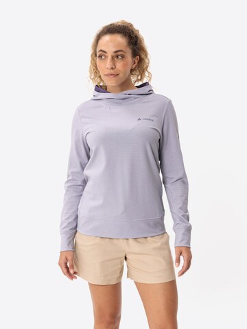 VAUDE Sports sweatshirt 'Tuenno' in Purple: front