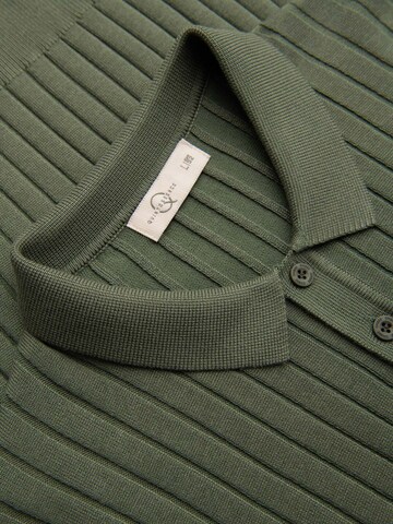 Ombre Poloshirt in Grün