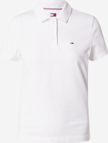 Tommy Jeans Shirt 'ESSENTIAL' in Wit: voorkant