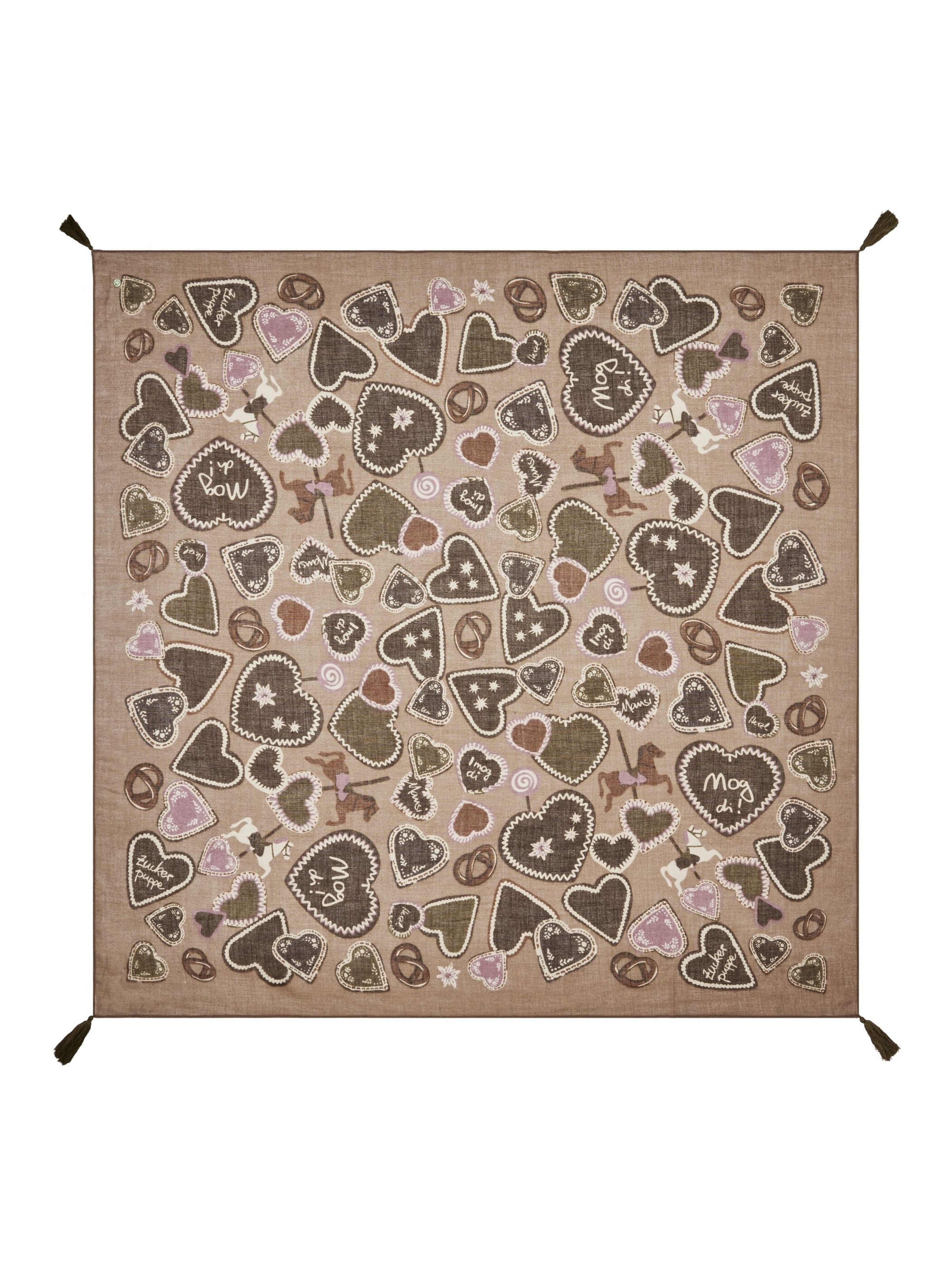 Foulard CODELLO en marron : devant
