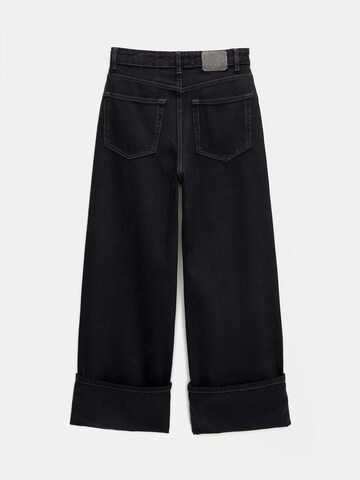 Wide leg Jeans di Pull&Bear in nero
