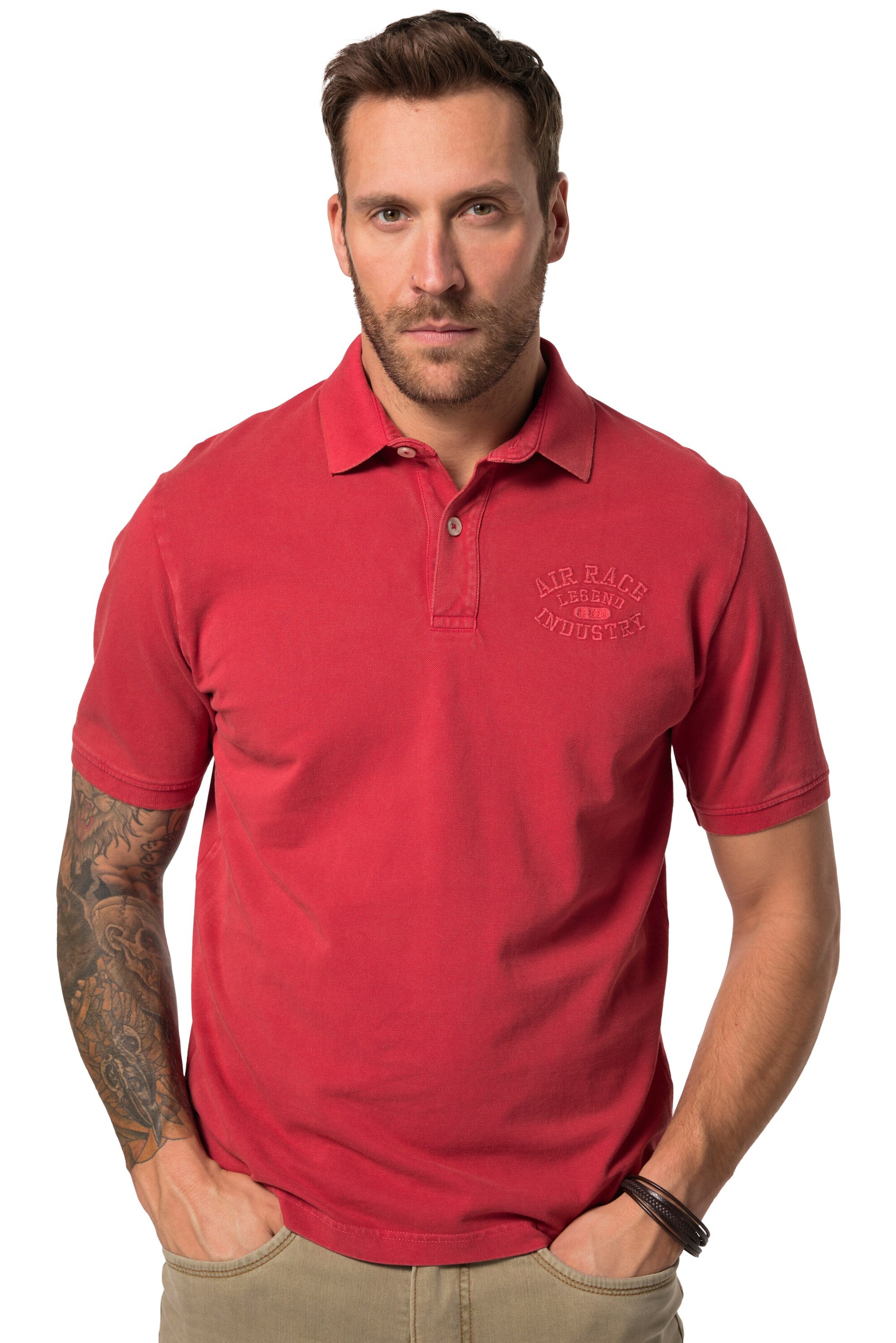 T-Shirt JP1880 en rouge : devant