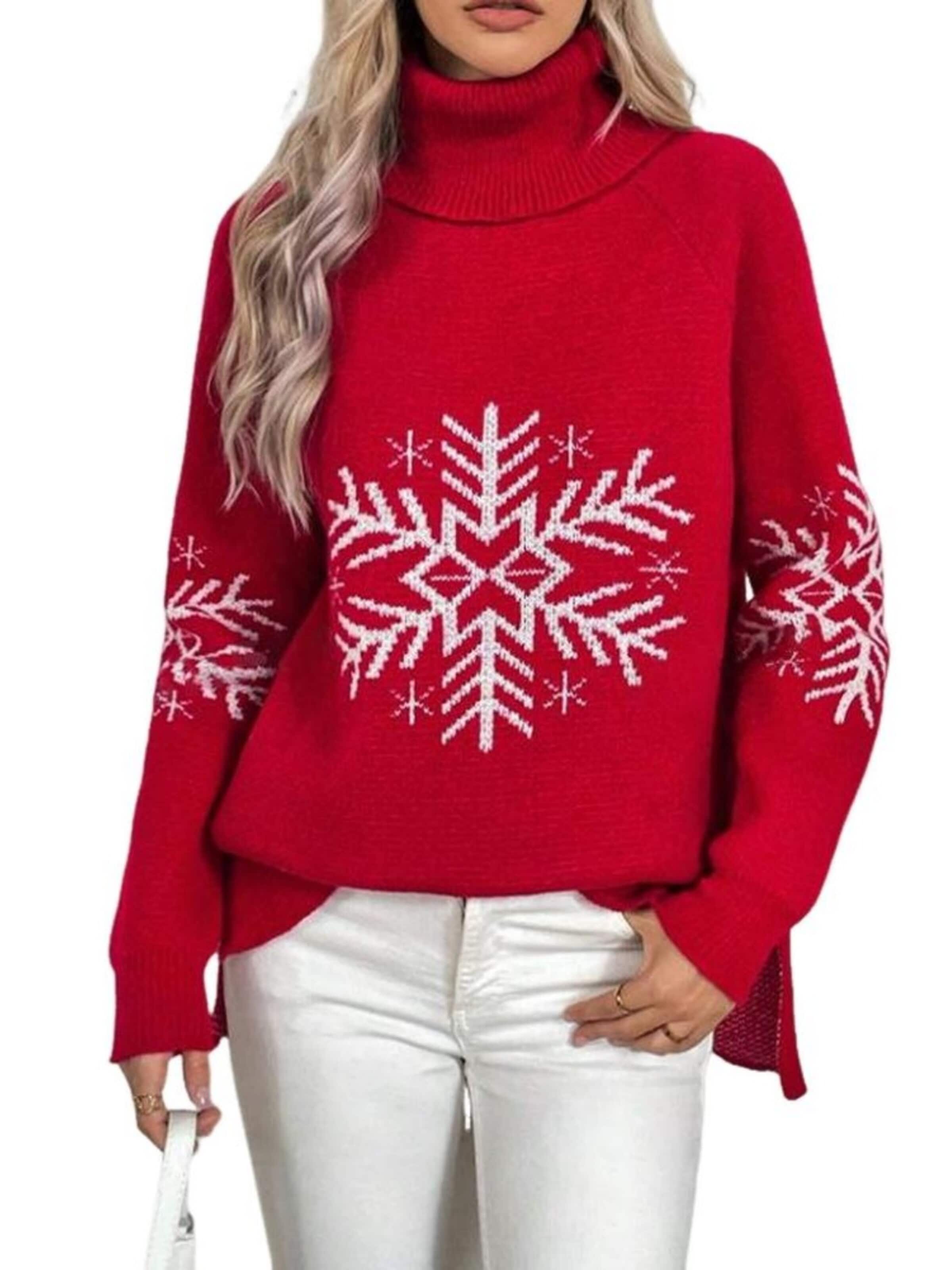 Yesfashion Sweater in Red