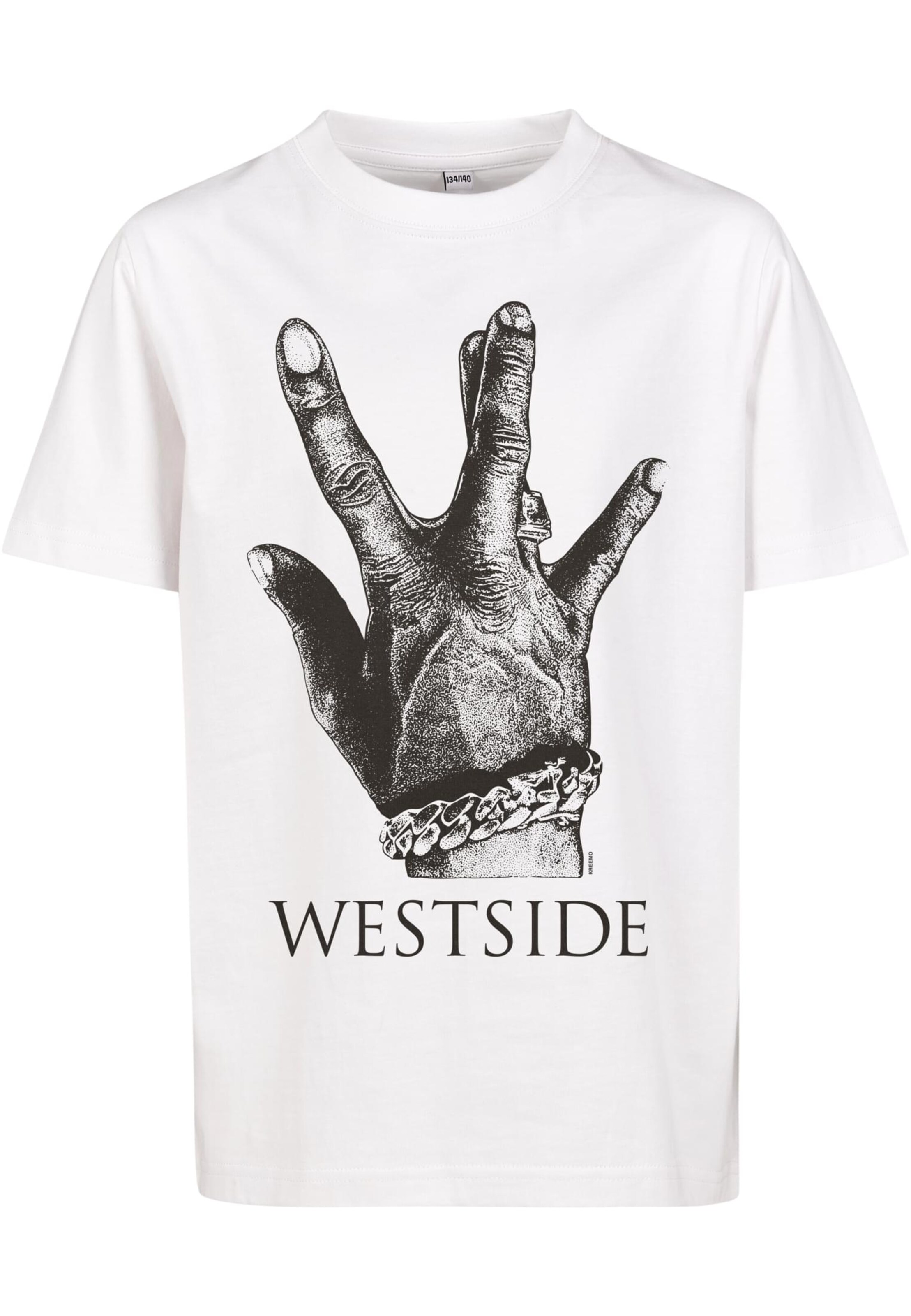 Mister Tee Koszulka 'Westside Connection 2.0' w kolorze biały: przód