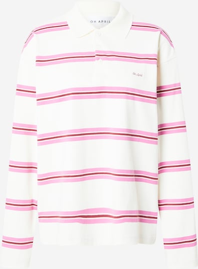 OH APRIL Majica 'Jolina' u ružičasto crvena / bordo / bijela, Pregled proizvoda