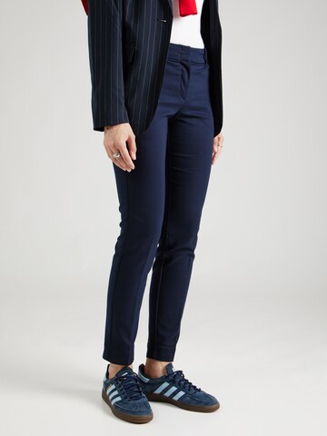 TOM TAILOR Slimfit Pantalon 'Mia' in Blauw: voorkant