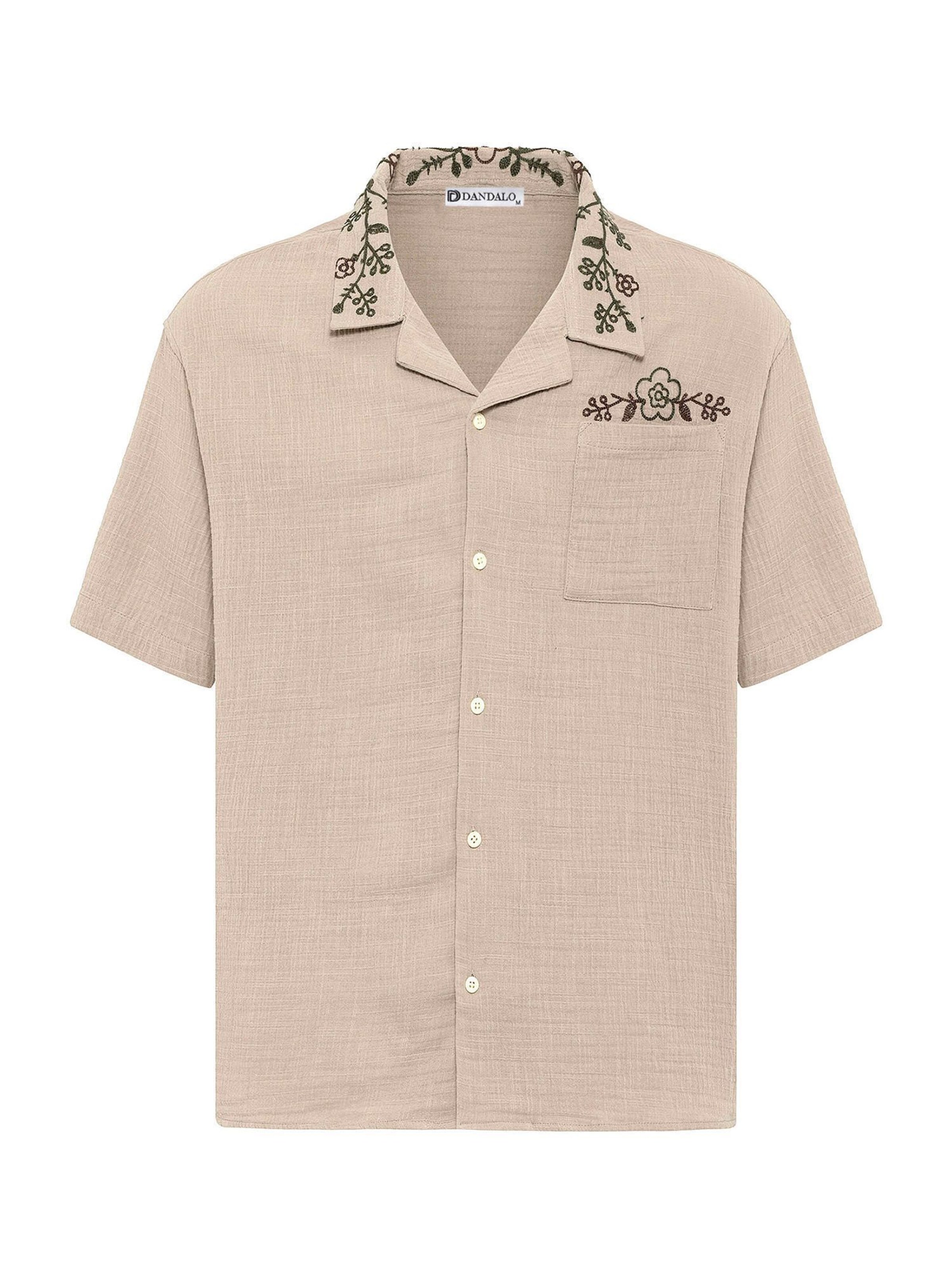 Dandalo Comfort Fit Hemd in Braun: Vorderseite
