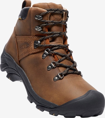 KEEN Boots in Brown: front