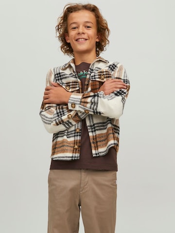 Jack & Jones Junior Regular fit Риза в бяло: отпред