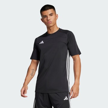 melns ADIDAS PERFORMANCE Sporta krekls 'Tiro 25 Essentials': no priekšpuses