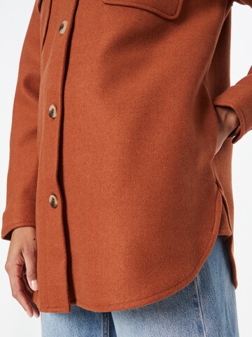 PIECES Between-Season Jacket 'Judy' in Brown