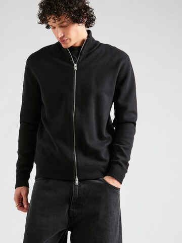 REPLAY Knit Cardigan in Black: front