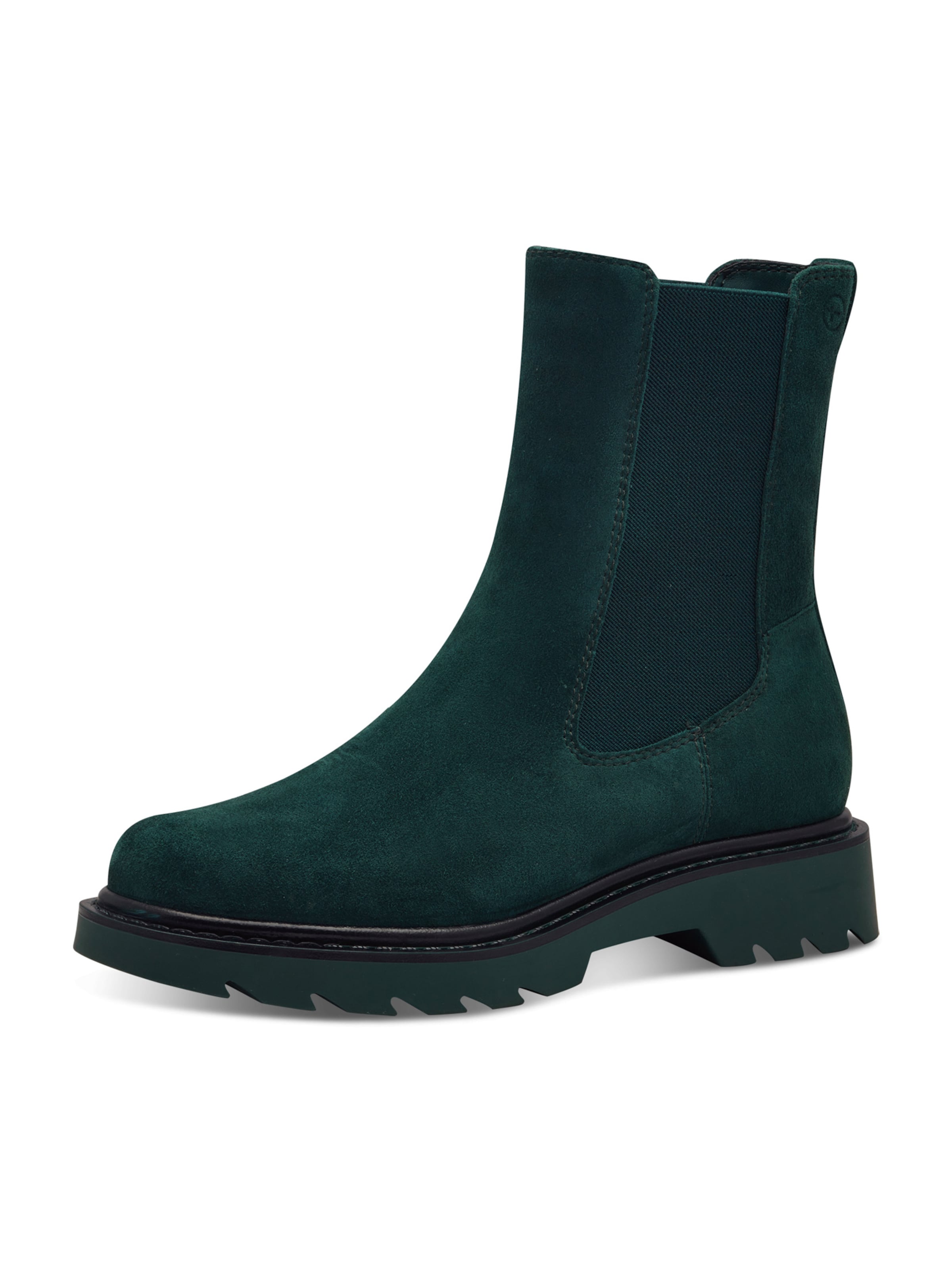 Tamaris - Botas chelsea em verde: frente
