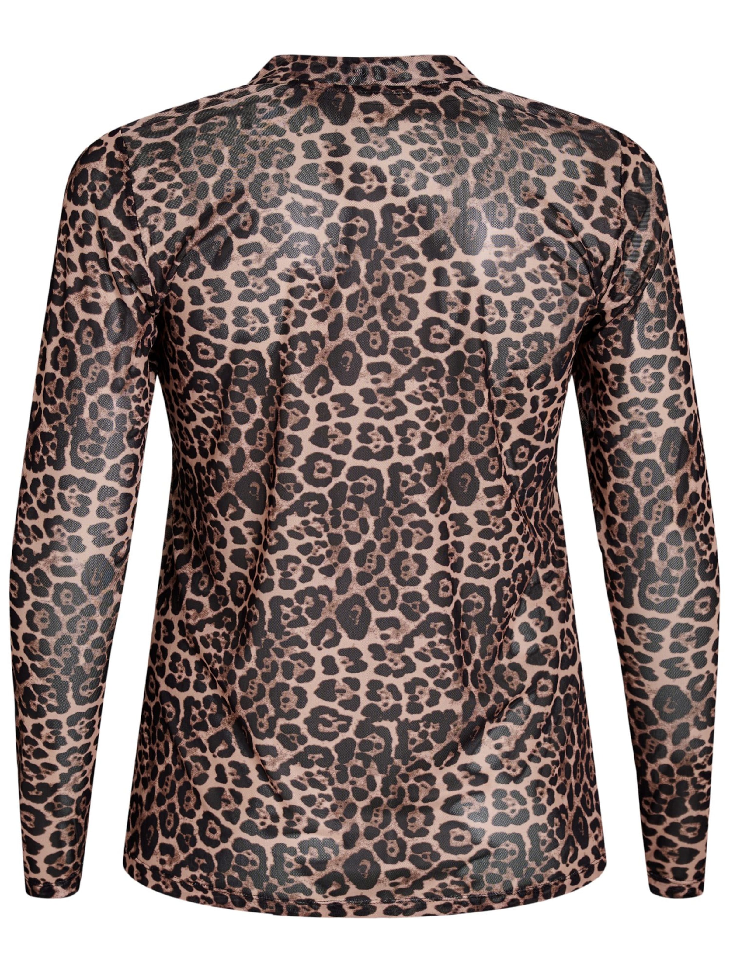 Zizzi Bluse 'Eleah' i brun: forside