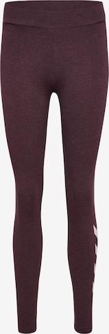 Hummel Skinny Urheiluhousut 'Pulse' värissä ruskea: etupuoli
