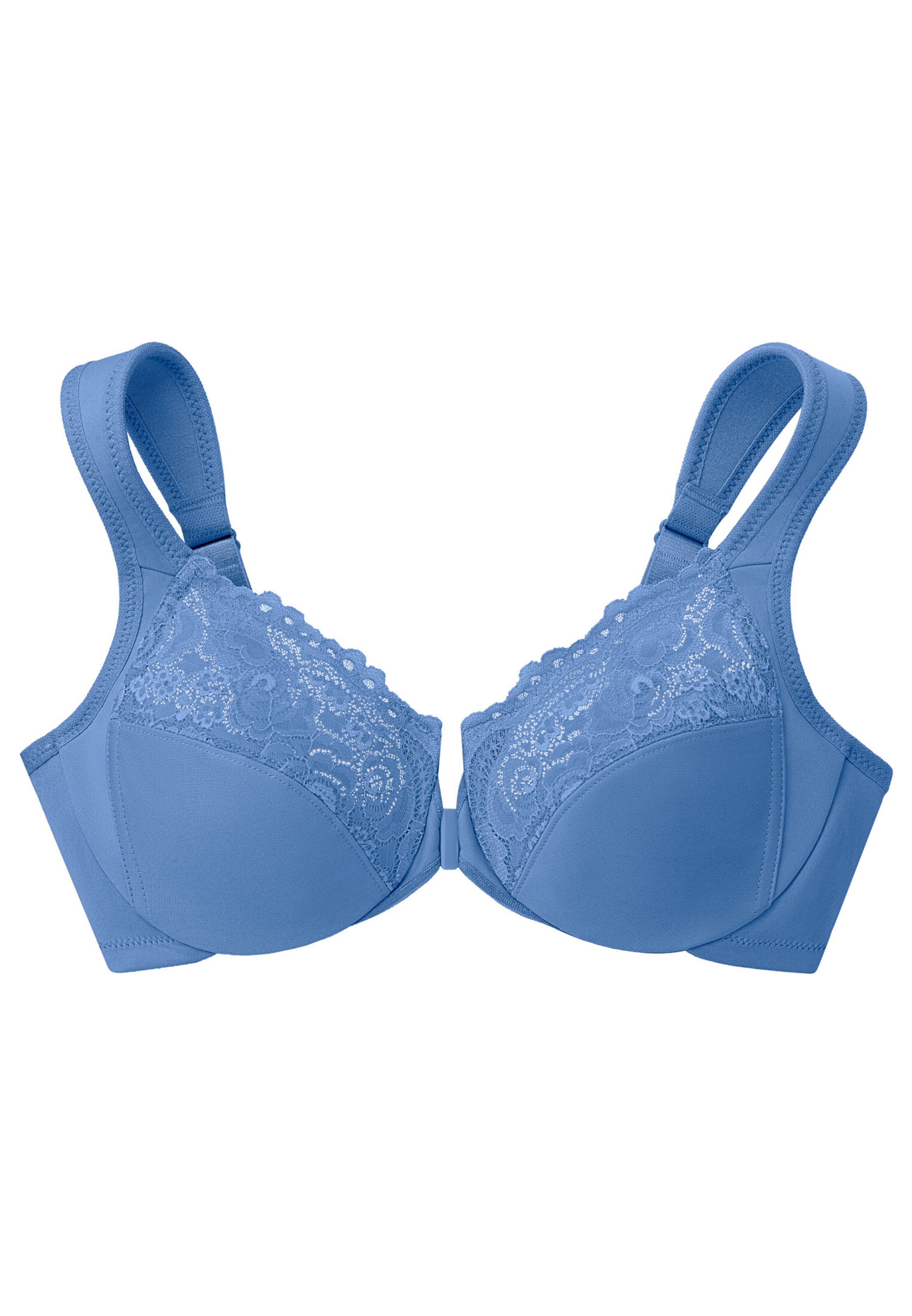 GLAMORISE Minimiser Bra in Blue: front
