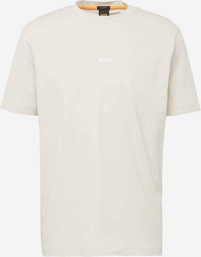 BOSS T-Shirt 'Chup' in beige / weiß, Produktansicht