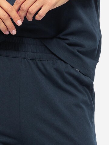 SCHIESSER Pajama 'Organic Cotton' in Blue